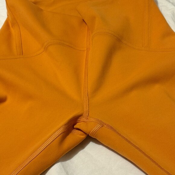 NWOT Lululemon InStill High-Rise Orange Tights 25" SmoothCover™ Yoga Leggings 4 - Picture 4 of 11